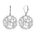 Alison & Ivy Classic Monogram Lever Back Earrings - 25 mm